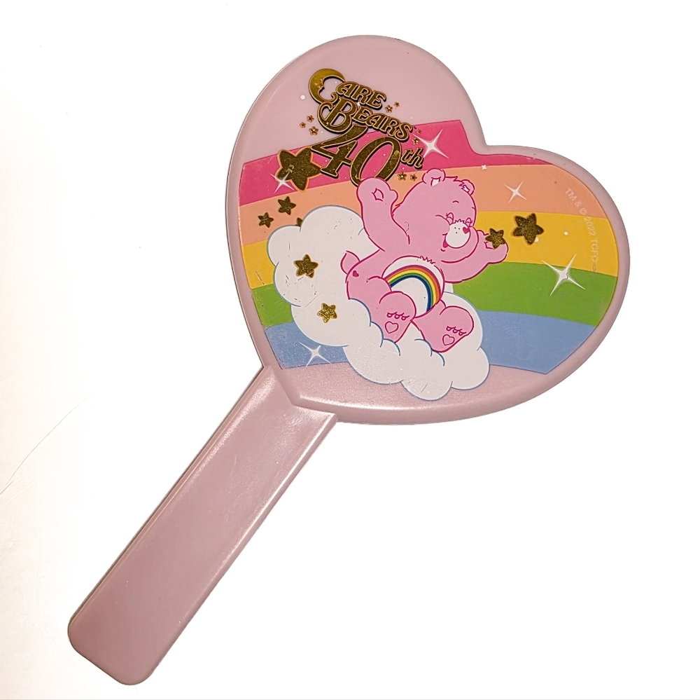 Care Bears 40th Anniversary Heart Shaped Pink Limited Edition Makeup Mirror